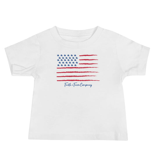 USA Flag- Baby Tee