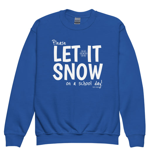 Please Snow- Youth sweatshirt